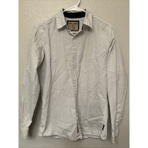 Hudson & Barrow Shirt Black and White Pattern Size Medium